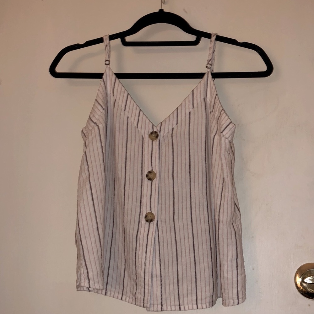 Abercrombie & Fitch button front tank top